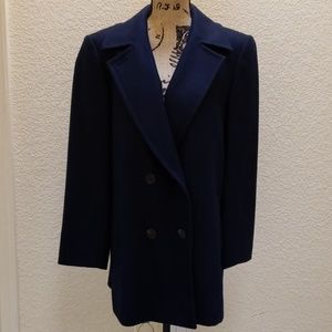 Vintage Pendleton Navy Blue Wool Coat